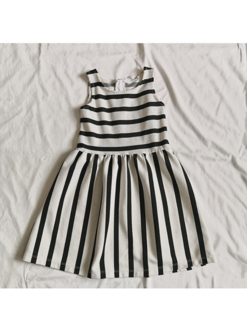 H&M Black and white girl dress
